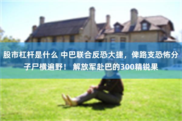 股市杠杆是什么 中巴联合反恐大捷，俾路支恐怖分子尸横遍野！ 解放军赴巴的300精锐果