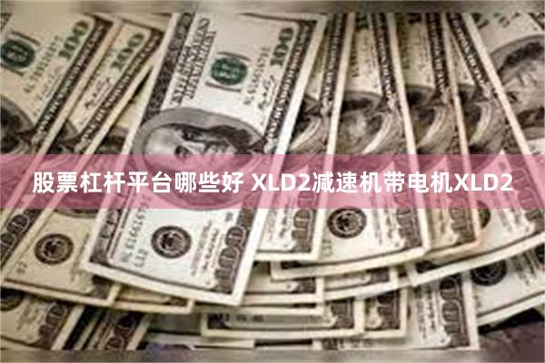 股票杠杆平台哪些好 XLD2减速机带电机XLD2