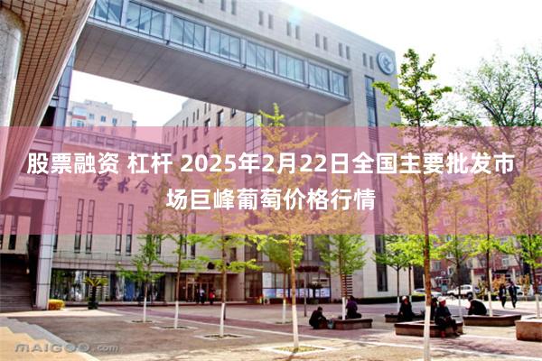 股票融资 杠杆 2025年2月22日全国主要批发市场巨峰葡萄价格行情